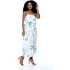 imageWomens Hawaiian Maxi Ruffle Luau Dress in BloomSandy Beach White