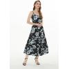 imageWomens Hawaiian Maxi Tiered Dress in Day Dream BloomMidnight Bloom