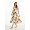 imageWomens Hawaiian Maxi Tiered Dress in RafelsiaCream Rafelsia