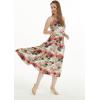 imageWomens Hawaiian Maxi Tiered Dress in Sunset BlueSunset Neon Pastel