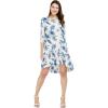 imageWomens Hawaiian 34 Sleeve Mermaid Ruffle Tunic Dress in Day Dream BloomDay Dream Bloom