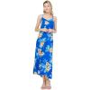 imageWomens Hawaiian Luau Hibiscus Blue Maxi Sweetheart DressHibiscus Blue