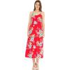 imageWomens Hawaiian Luau Hibiscus Blue Maxi Sweetheart DressHibiscus Red