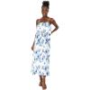 imageWomens Hawaiian Maxi Ruffle Luau Dress in BloomDay Dream Bloom