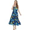 imageWomens Hawaiian Maxi Tiered Dress in Sunset BlueSunset Blue