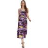 imageWomens Hawaiian Maxi Tiered Dress in Sunset BlueSunset Purple