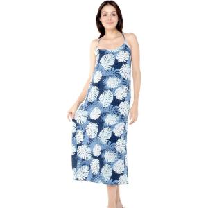 imageWomens Hawaiian Luau Floral Print Maxi Sweetheart DressPacific Palm Navy