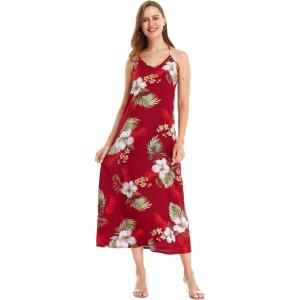imageWomens Hawaiian Luau Pineapple Garden Navy Maxi Sweetheart DressPineapple Garden Burgundy