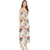 imageWomens Hawaiian Luau Beach Sunset Print Maxi Sweetheart DressPastel Neon Sunset
