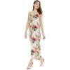 imageWomens Hawaiian Luau Beach Sunset Print Maxi Sweetheart DressPastel Neon Sunset