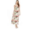 imageWomens Hawaiian Luau Beach Sunset Print Maxi Sweetheart DressPastel Neon Sunset