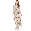 imageWomens Hawaiian Luau Beach Sunset Print Maxi Sweetheart DressPastel Neon Sunset