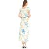 imageWomens Hawaiian Luau Cap Sleeve Maxi Simple Dress in Sandy BeachSandy Beach Beige