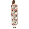 imageWomens Hawaiian Luau Cap Sleeve Maxi Simple Dress in SunsetSunset Neon Pastel
