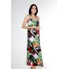 imageWomens Hawaiian Luau Flowering Koi Blue Maxi Sweetheart DressTropical Twilight