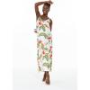 imageWomens Hawaiian Luau Sunset Blue Maxi Sweetheart DressRafelsia Cream