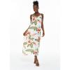imageWomens Hawaiian Luau Sunset Blue Maxi Sweetheart DressRafelsia Cream