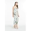 imageWomens Hawaiian Luau Wispy Cereus Black Maxi Sweetheart DressWispy Cereus Light Blue