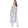imageWomens Hawaiian Maxi Tank Elastic Luau Dress in BloomDay Dream Bloom