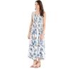 imageWomens Hawaiian Maxi Tank Elastic Luau Dress in BloomDay Dream Bloom