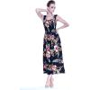 imageWomens Hawaiian Maxi Tank Elastic Luau Dress in RafelsiaRafelsia Black