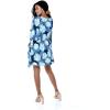 imageWomens Hawaiian Poncho Luau Dress Hibiscus BlackPacific Palm Navy