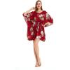 imageWomens Hawaiian Poncho Luau Dress Pineapple GardenPineapple Garden Burgundy