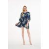 imageWomens Hawaiian Poncho Luau Dress Pineapple GardenPineapple Garden Navy