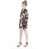 imageWomens Hawaiian Poncho Luau Dress Rafelsia CreamBlack Rafelsia