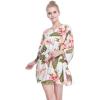 imageWomens Hawaiian Poncho Luau Dress Rafelsia CreamCream Rafelsia