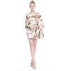 imageWomens Hawaiian Poncho Luau Dress Rafelsia CreamCream Rafelsia