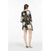 imageWomens Hawaiian Poncho Luau Dress Wispy CereusWispy Cereus Black