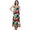 imageWomens Hawaiian Luau Flowering Koi Blue Maxi Sweetheart DressTropical Twilight