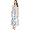 imageWomens Hawaiian Maxi Tank Elastic Luau Dress in BloomDay Dream Bloom