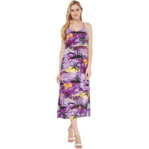 imageWomens Hawaiian Luau Sunset Blue Maxi Sweetheart DressSunset Purple