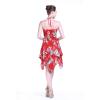 imageWomens Hawaiian Gypsy Fairy Uneven Bottom Luau Dress in Hibiscus PatternsRed Hibiscus