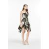 imageWomens Hawaiian Gypsy Fairy Uneven Bottom Luau Dress in Wispy CereusBlack Wispy Cereus
