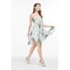 imageWomens Hawaiian Gypsy Fairy Uneven Bottom Luau Dress in Wispy CereusLight Blue Wispy Cereus
