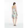 imageWomens Hawaiian Gypsy Fairy Uneven Bottom Luau Dress in Wispy CereusLight Blue Wispy Cereus