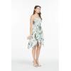 imageWomens Hawaiian Gypsy Fairy Uneven Bottom Luau Dress in Wispy CereusLight Blue Wispy Cereus