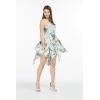imageWomens Hawaiian Gypsy Fairy Uneven Bottom Luau Dress in Wispy CereusLight Blue Wispy Cereus