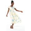 imageWomens Hawaiian Maxi Ruffle Sleeve Dress in HibiscusSandy Beach Sun Kissed Yellow