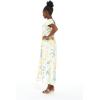 imageWomens Hawaiian Maxi Ruffle Sleeve Dress in HibiscusSandy Beach Sun Kissed Yellow