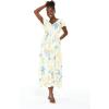 imageWomens Hawaiian Maxi Ruffle Sleeve Dress in HibiscusSandy Beach Sun Kissed Yellow