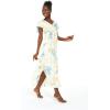 imageWomens Hawaiian Maxi Ruffle Sleeve Dress in HibiscusSandy Beach Sun Kissed Yellow