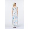 imageWomens Hawaiian Maxi Tank Elastic Luau Dress Sandy BeachSandy Beach Cream