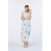 imageWomens Hawaiian Maxi Tank Elastic Luau Dress Sandy BeachSandy Beach Cream