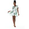 imageWomens Hawaiian Mini Ruffle Sleeve Dress Wispy CereusWispy Cereus Light Blue