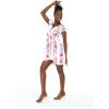 imageWomens Hawaiian Mini Ruffle Sleeve Dress in Hibiscus Vine