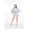 imageWomens Hawaiian Poncho Luau Dress Midnight BloomDay Dream Bloom
